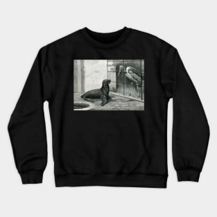 The New neighbour by Henry Stacy Marks Crewneck Sweatshirt